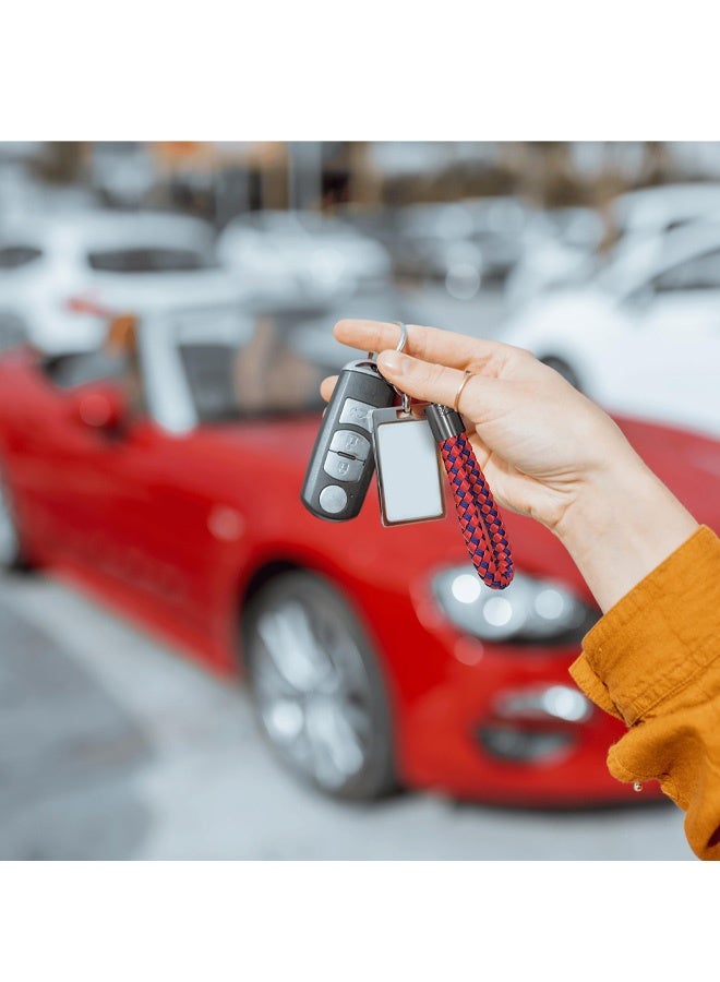 قطعتان من حلقات المفاتيح، حلقات مفاتيح جلدية للنساء والرجال، حلقات سلسلة مفاتيح السيارة، حامل مفاتيح جلدي، مشابك حلقية لمفاتيح السيارة الشخصية - Image 5